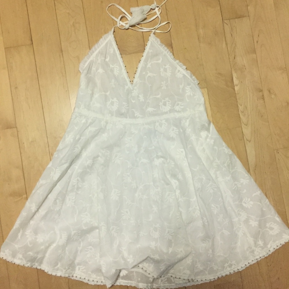 White floral Zara dress